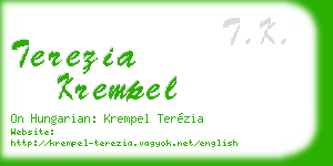 terezia krempel business card